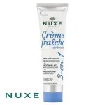 Tube blanc et bleu Nuxe Crème Fraîche de Beauté 3-en-1 visage et yeux