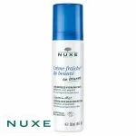 Flacon brume blanc et bleu Nuxe Crème Fraîche de Beauté soin express hydratant