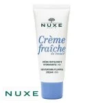 Tube blanc bouchon bleu Nuxe Crème Fraîche de Beauté crème repulpante hydratante