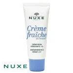 Tube blanc bouchon bleu Nuxe Crème Fraîche de Beauté crème riche hydratante