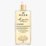 Flacon pompe doré Nuxe Hair Prodigieux Le Masque nutrition avant-shampooing 125 ml
