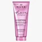 Tube rose brillant Nuxe Hair Prodigieux Le Shampooing brillance miroir 200 ml