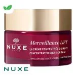 Pot rose foncé Nuxe Merveillance Lift crème concentrée de nuit couvercle doré