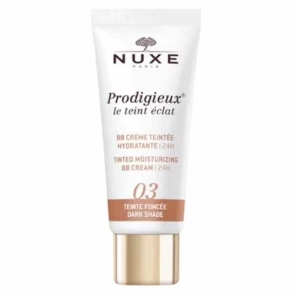 Nuxe Prodigieux Le Teint Eclat BB Crème Hydratante 24h Teinte 03 Foncée 30ml