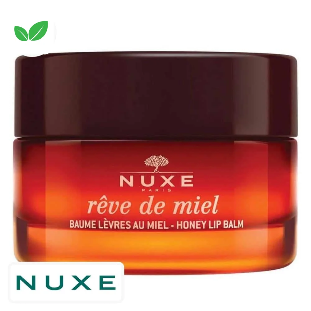 nuxe-reve-de-miel-baume-levres-au-miel-15g.jpg Pot en verre ambré Nuxe Rêve de Miel baume lèvres au miel 15 g