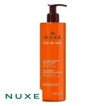 Flacon-pompe orange Nuxe Rêve de Miel gel lavant surgras visage et corps 400 ml