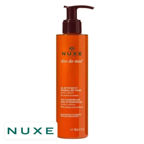 Nuxe Rêve De Miel Gel Nettoyant Et Démaquillant Visage 200ml