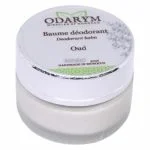 Pot en verre blanc, baume déodorant Odarym Oud 30 ml
