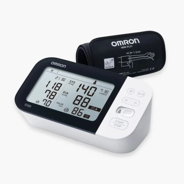 Tensiomètre connecté Omron M7 Intelli IT écran noir et brassard