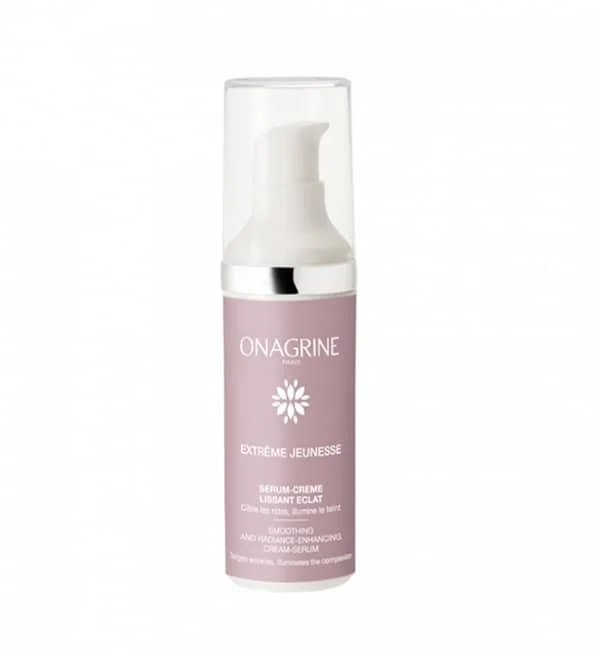 onagrine-extreme-jeunesse-serum-creme-lissant-eclat-30ml.jpg Flacon pompe rose Onagrine Extrême Jeunesse sérum-crème lissant éclat