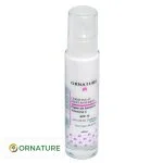 Flacon pompe translucide Ornature crème éclat effet anti-rides SPF 15