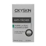 Étui blanc et gris Oxyskin Anti-Tâches, 60 gélules, poids net 23,4 g