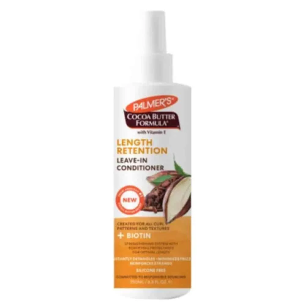 palmer-length-retention-apres-shampoing-leave-in-250ml.jpg Flacon spray blanc et orange Palmer's après-shampoing leave-in 250 ml