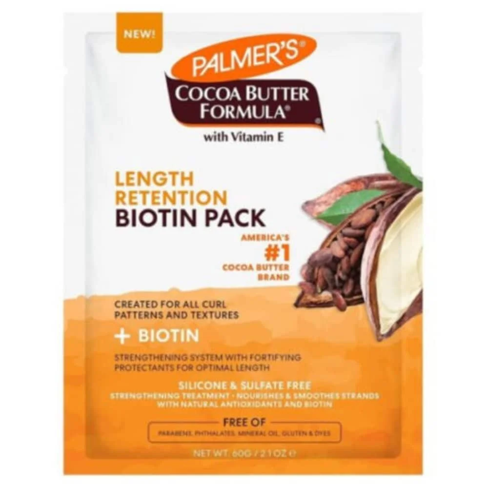 palmer-length-retention-masque-capillaire-cacao-et-biotine-60g.jpg Sachet orange Palmer's Length Retention Biotin Pack cacao biotine 60g