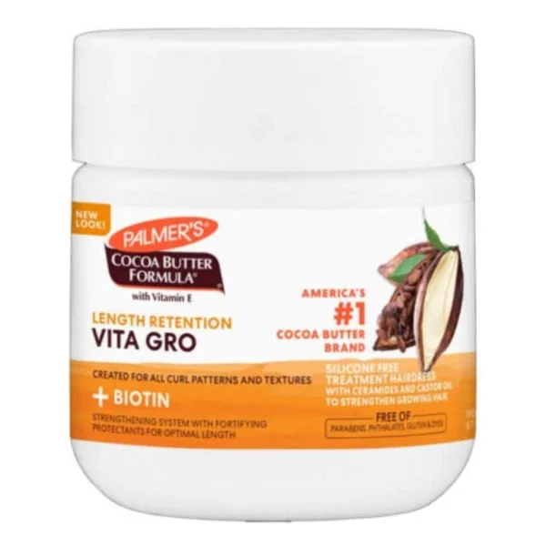 Pot blanc Palmer's Length Retention Vita Gro beurre de cacao biotine