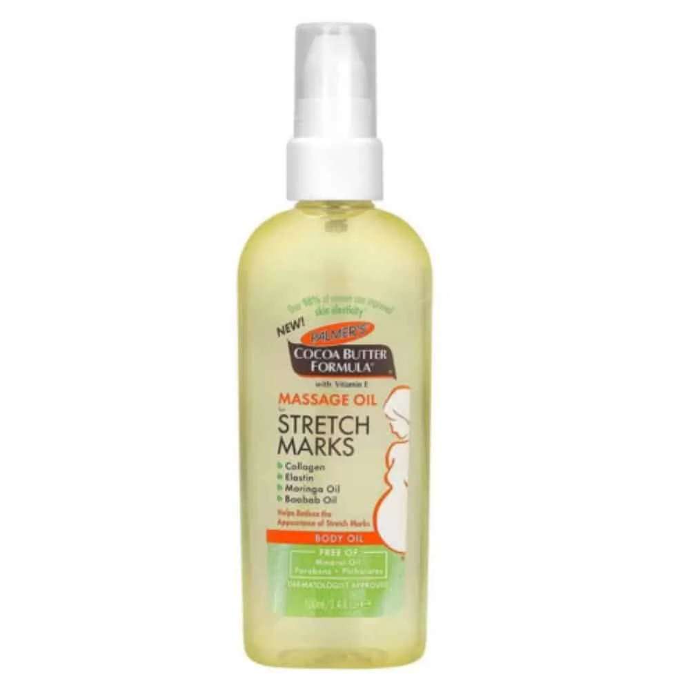 palmer-massage-huile-anti-vergetures-100ml.jpg Flacon-pompe Palmer's huile de massage anti-vergetures beurre de cacao 100 ml