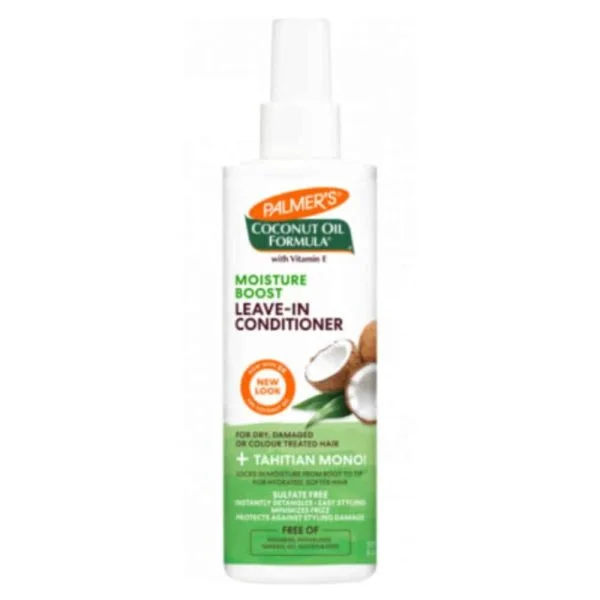 Vaporisateur blanc et vert Palmer's Moisture Boost après-shampoing sans rinçage coco