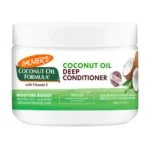 Pot blanc et vert Palmer's après-shampoing profond huile de coco 340 g