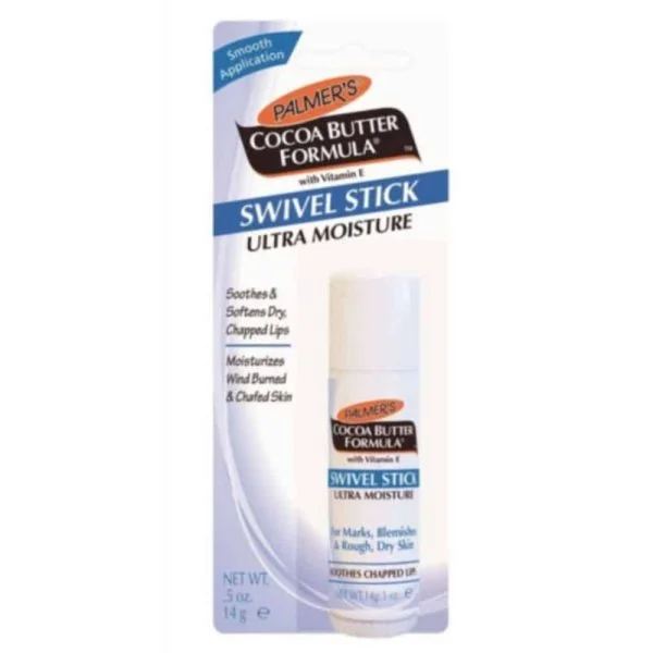 Stick rotatif blanc Palmer's Swivel Stick beurre de cacao 14g blister