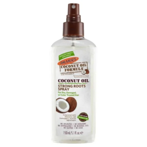 Vaporisateur transparent Palmer's Coconut Oil Strong Roots spray capillaire 150ml