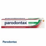 Tube Parodontax Gel Fluor dentifrice quotidien au fluor, bandeau vert