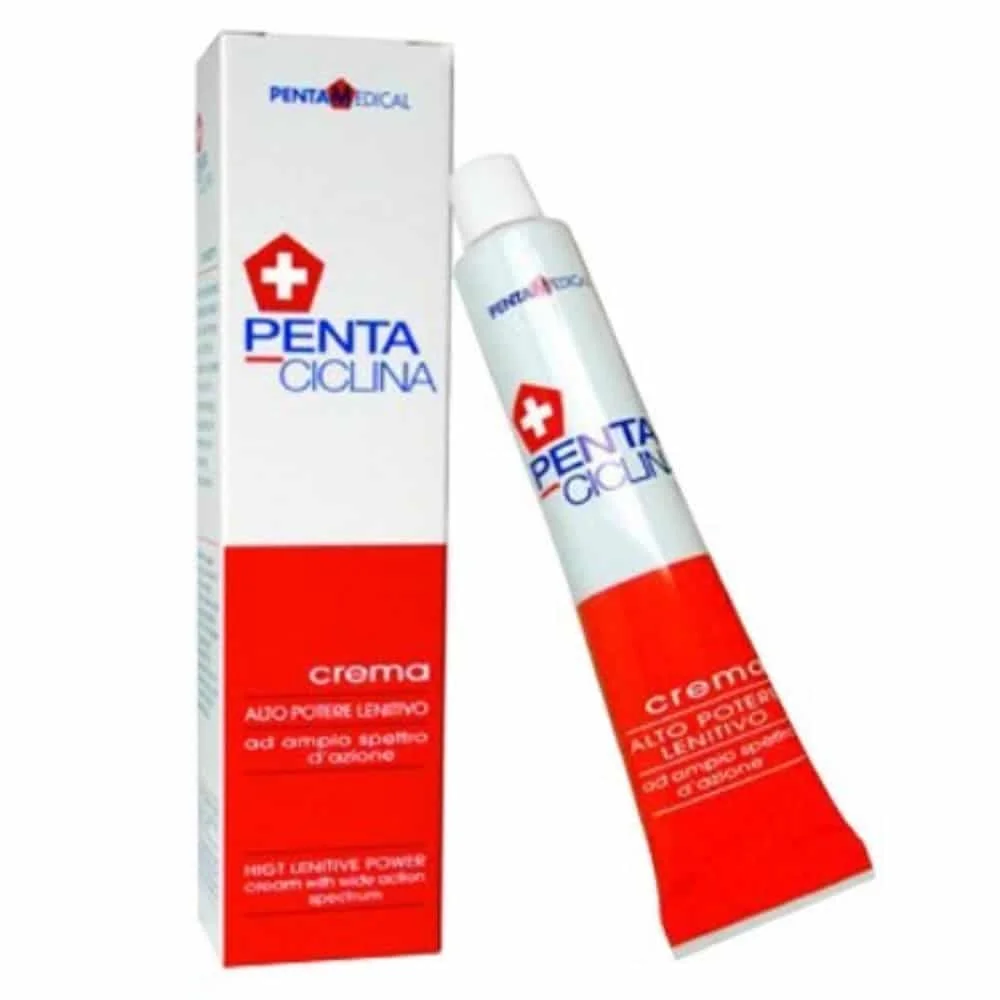 penta-medical-ciclina-creme-apaisante-anti-rougeurs-30ml.jpg Étui et tube rouges et blancs de crème Penta Ciclina 30 ml