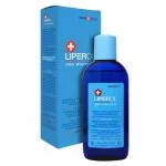 Flacon bleu et étui du shampoing-huile Liperol Penta Medical