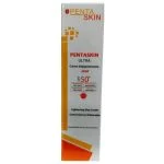 Étui blanc et orange Pentaskin Ultra crème dépigmentante jour SPF 50+