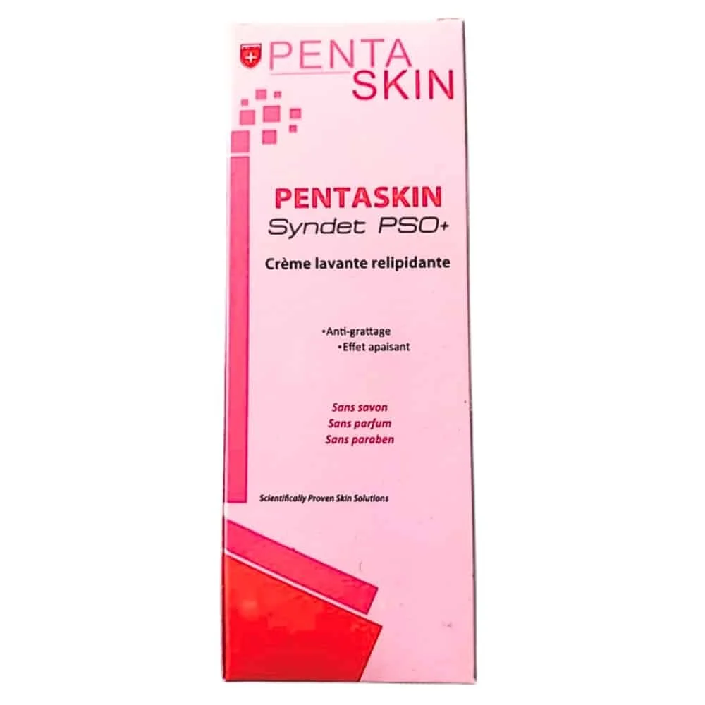 pentaskin-syndet-pso-creme-lavante-relipidante-200ml.jpg Boîte rose Pentaskin Syndet Pso+ crème lavante relipidante 200 ml