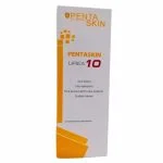 Boîte blanche et orange Pentaskin Urea10 soin lissant ultra hydratant 250 ml
