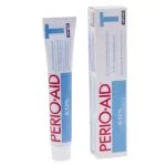 Tube et étui bleus Perio-Aid dentifrice chlorhexidine 0,12 % 75 ml