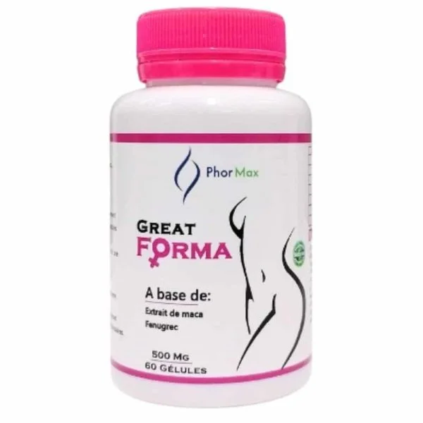 Phormax Great Forma Extrait De Maca Et Fenugrec 500mg 60 Gélules