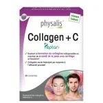 Boîte violette Physalis Collagen + C Peptan 60 comprimés clean label