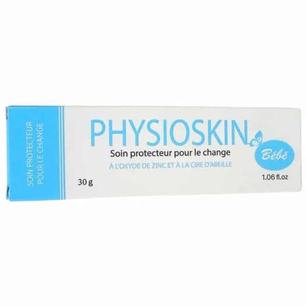 Tube blanc et bleu Physioskin Bébé soin protecteur pour le change 30 g