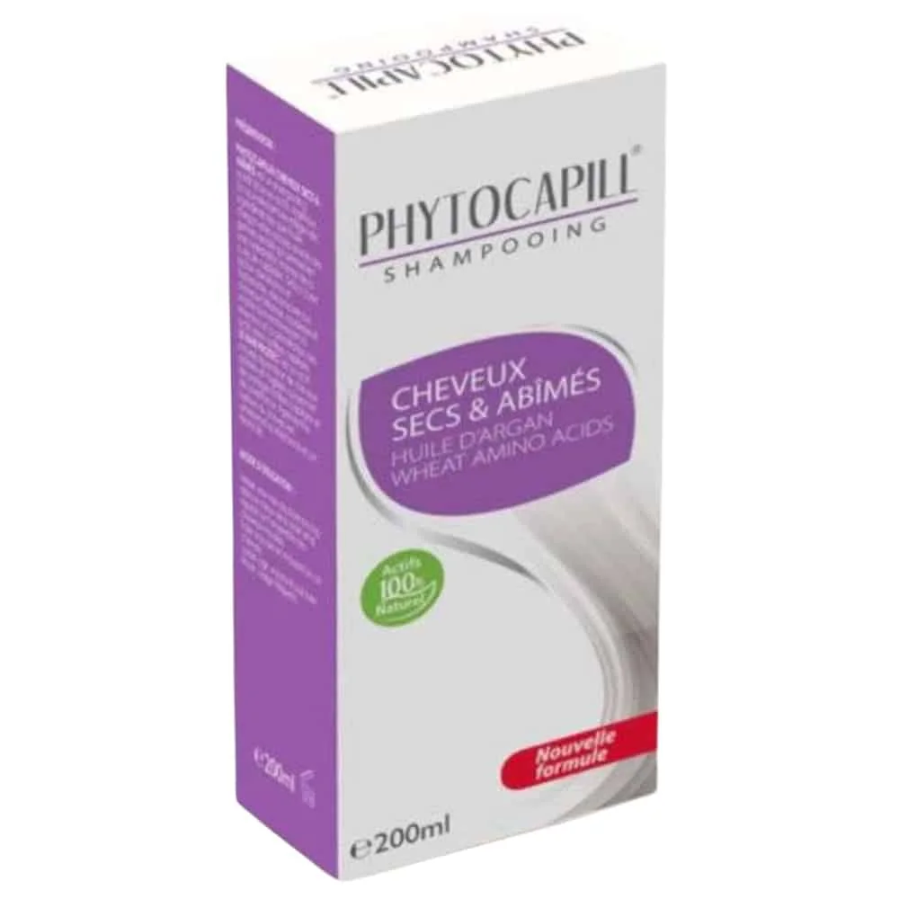 phytocapill-shampoing-cheveux-secs-et-abimes-200ml.jpg Boîte violette Phytocapill shampoing cheveux secs et abîmés huile d'argan