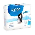 Paquet blanc et bleu Pingo Pants culottes taille 5 Junior 28 pièces