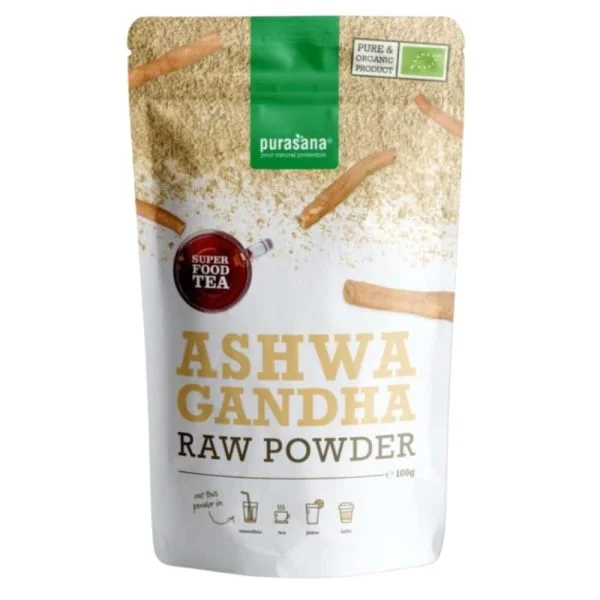 Purasana Ashwagandha Poudre Crue Bio 100g