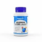 Flacon blanc et bleu PowerVIT Sélénium Zinc A.C.E 60 capsules