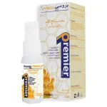 Flacon spray blanc et boîte beige Premier Propolis spray buccal 30 ml