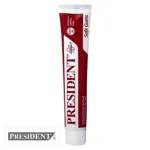Tube rouge et blanc du dentifrice President Active gencives