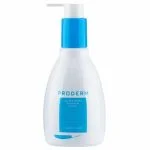Flacon pompe blanc et bleu Proderm gel nettoyant à la propolis