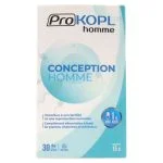 Étui blanc et bleu Prokopl Homme Conception, 30 gélules, 15 g