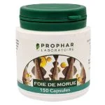 Pot blanc et vert Prophar Foie de Morue, 150 capsules, complément alimentaire