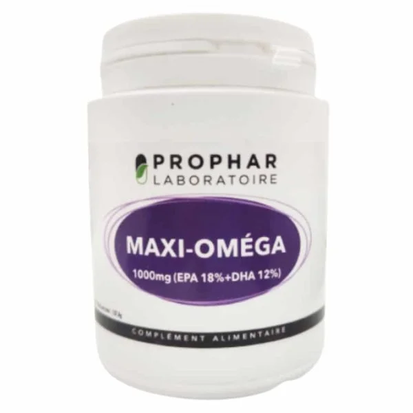 Prophar Maxi-oméga 1000mg (epa 18% + Dha 12%) 100 Gélules