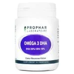 Flacon blanc Prophar Oméga 3 DHA 50% EPA 10% 100 capsules