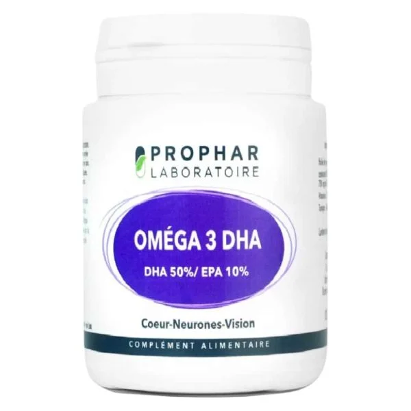 Prophar Oméga 3 Dha 50% Epa 10% Coeur, Neurones Et Vision 100 Capsules
