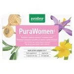 Boîte rose Purasana PuraWomen, complexe 6 en 1, 30 gélules végétales