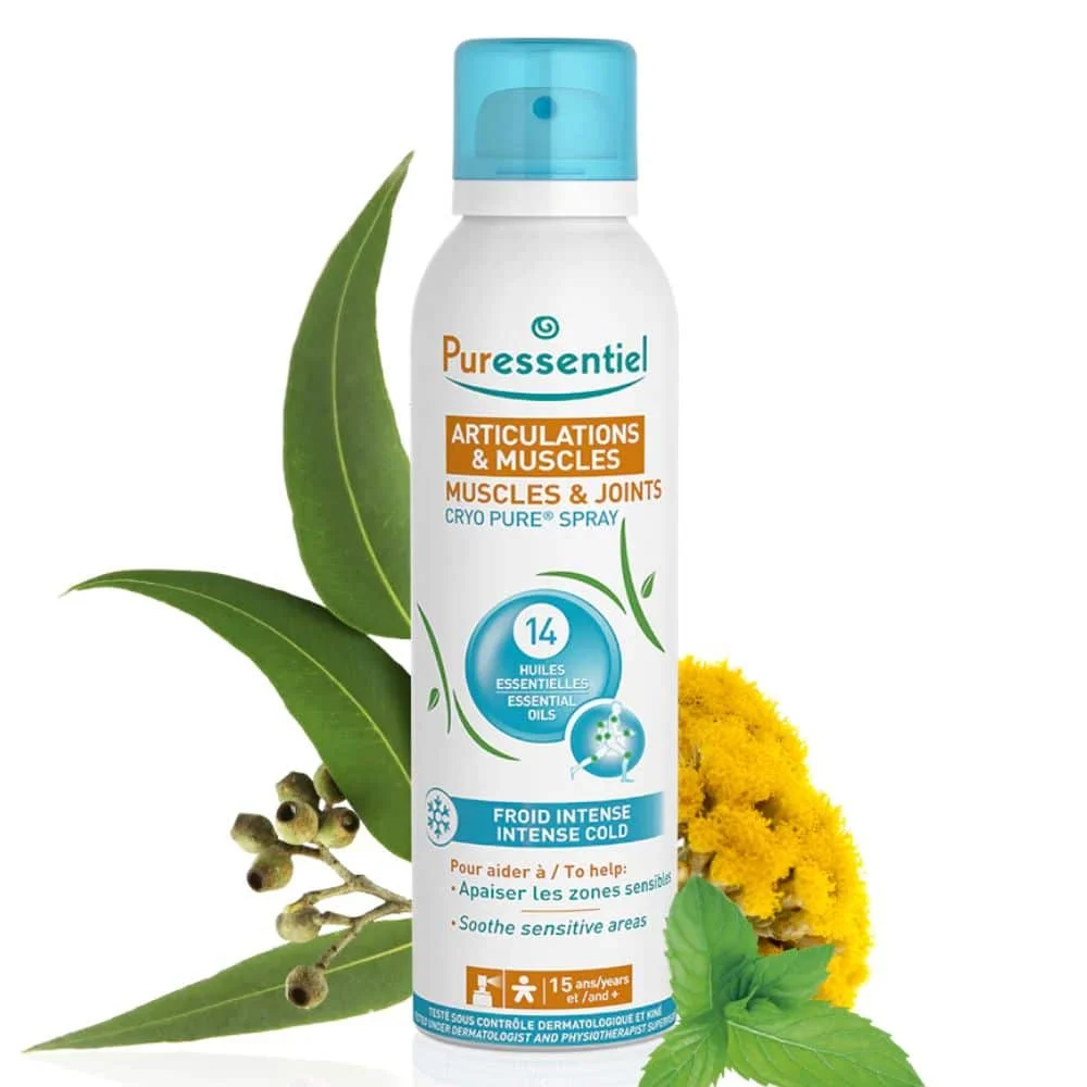 puressentiel-articulations-et-muscles-cryo-pure-spray-150ml.jpg Aérosol blanc et bleu Puressentiel spray Cryo Pure Articulations & Muscles 150 ml
