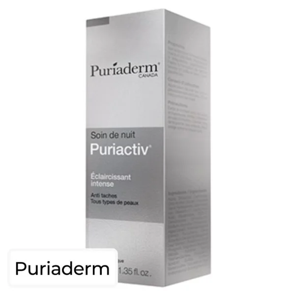 Puriaderm Puriactiv Soin De Nuit Éclaircissant Intense 30ml