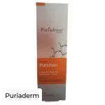Flacon Puriaderm Puriphan lotion cheveux fragilisés 120 ml, étui orange et blanc